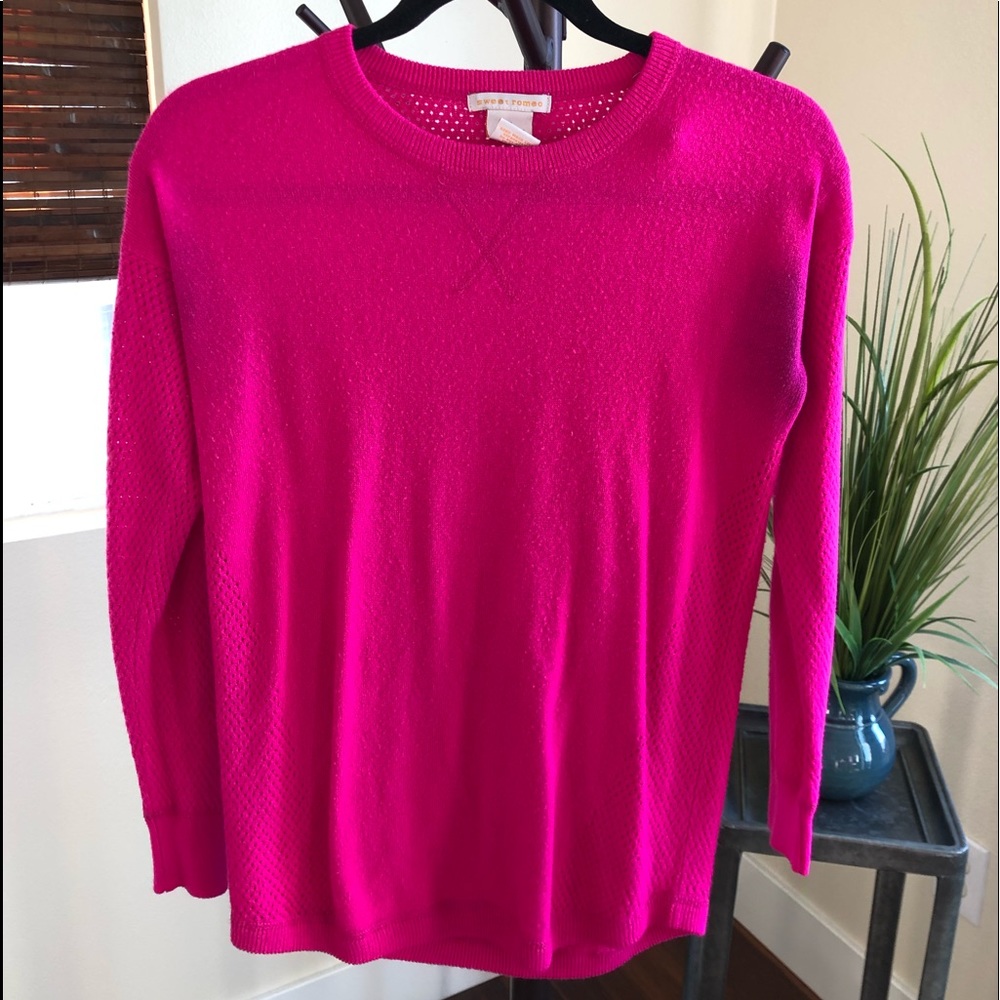 Nordstrom hot pink sweater
